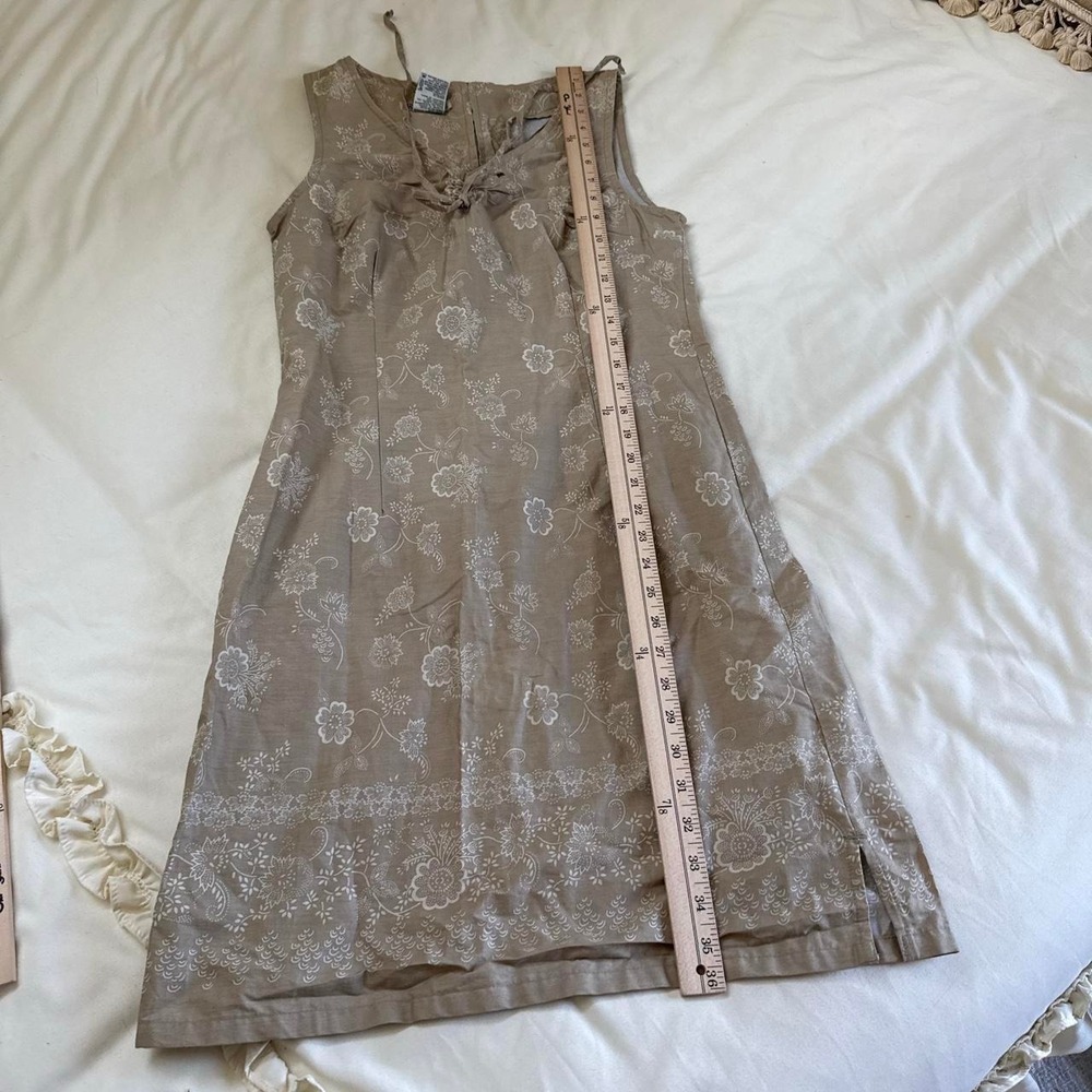 Y2K faded glory beige mini dress size small - Picture 5 of 5